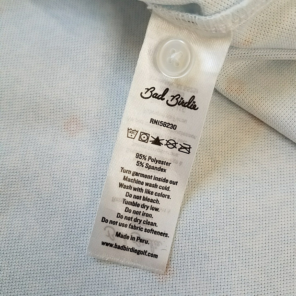 Bad Birdie Men's Snow Day Performance Polo - Picture 9 of 9